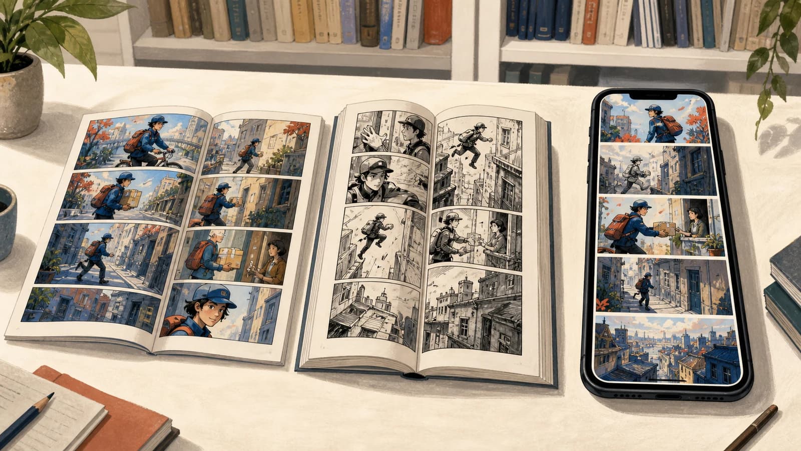 Comic, manga, dan manhwa: Perbandingan praktis Comic, manga, dan manhwa: Perbandingan praktis